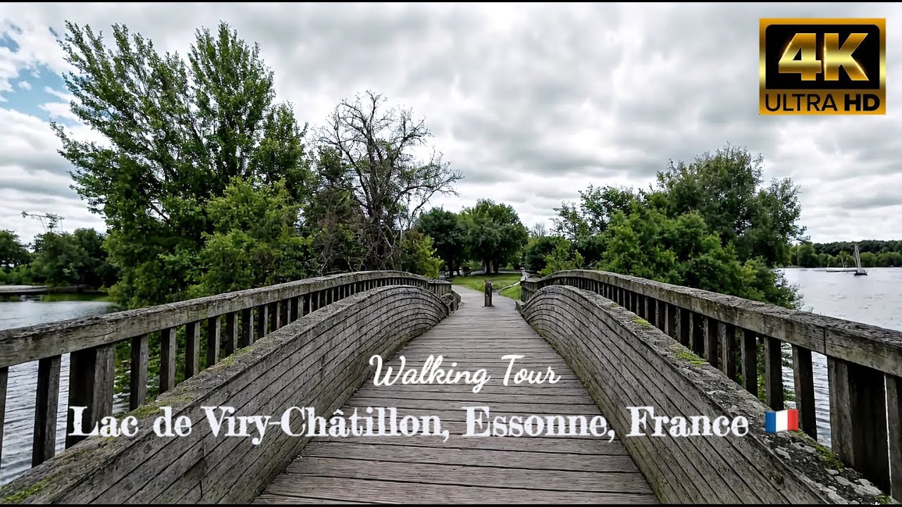 Lac de Viry-Châtillon, Essonne, France 🇫🇷  | Walking Tour