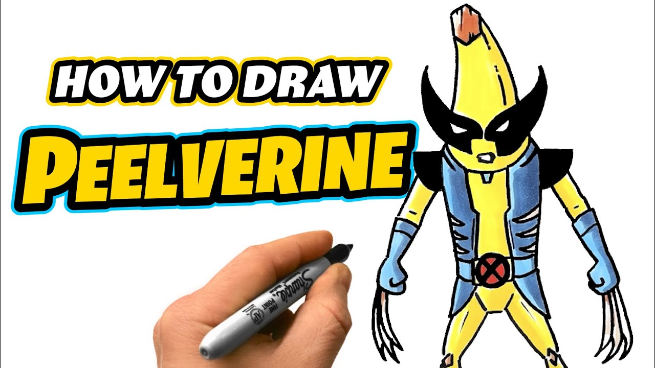 How To Draw Peelverine | Marvel | Step by Step Drawing Tutorial