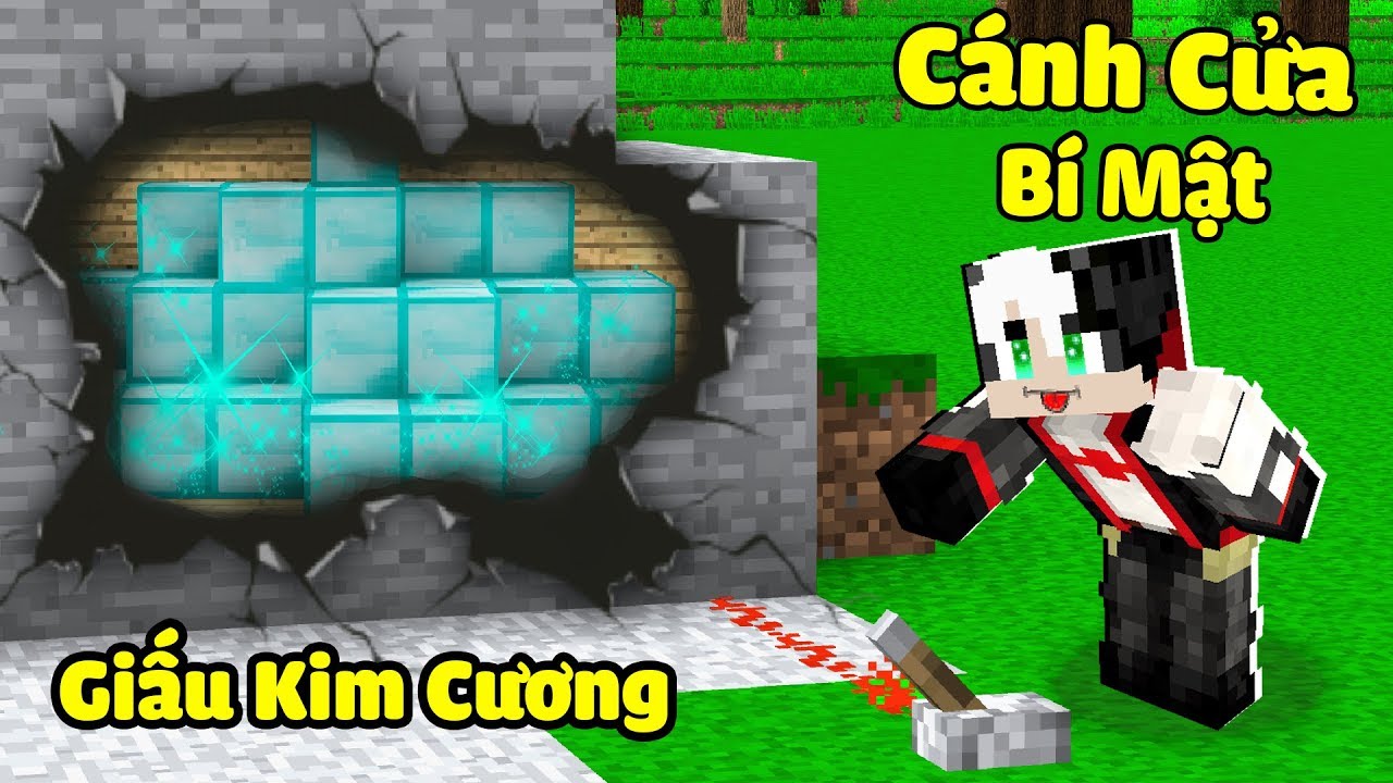 REDHOOD SỞ HỮU CÁNH CỬA BÍ MẬT GIẤU KIM CƯƠNG SIÊU AN TOÀN TRONG MINECRAFT*CHẾ TẠO CÁNH CỦA BÍ MẬT