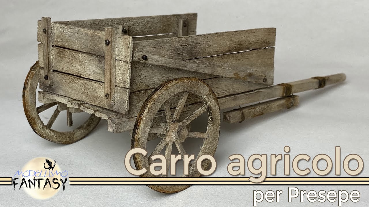 Costruire un carro agricolo per presepe #23