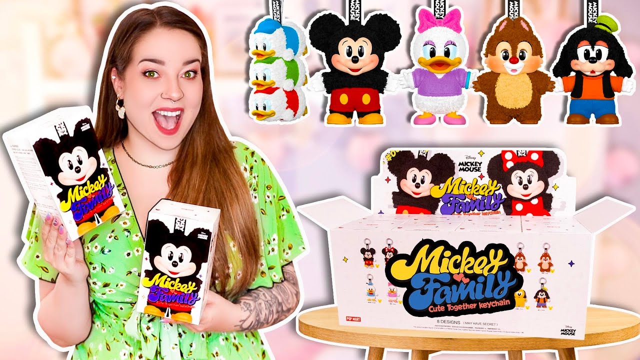 POP MART DISNEY LABUBU'S ?! 😱 MICKEY FAMILY CUTE TOGETHER UNBOXING ✨