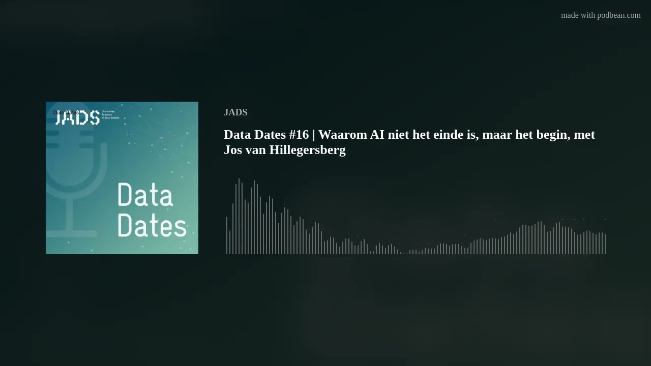 Data Dates #16 | Waarom AI niet het einde is, maar het begin, met Jos van Hillegersberg