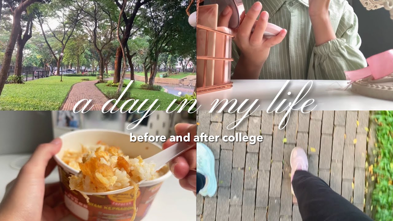 ✧ a day in my life ✧ : before and after college 🏃‍♀️🍳📝 | 🇮🇩