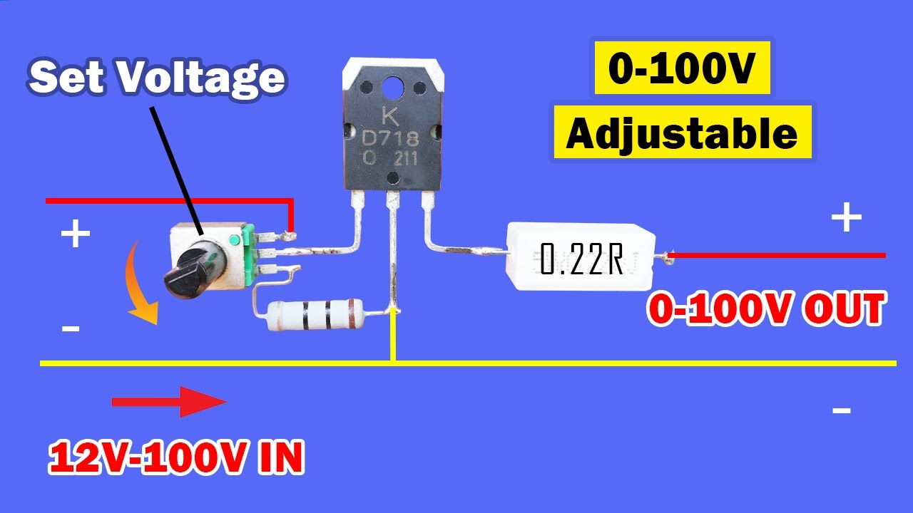 DC Voltage Adjustable Power Supply, DIY dc voltage controller 8A