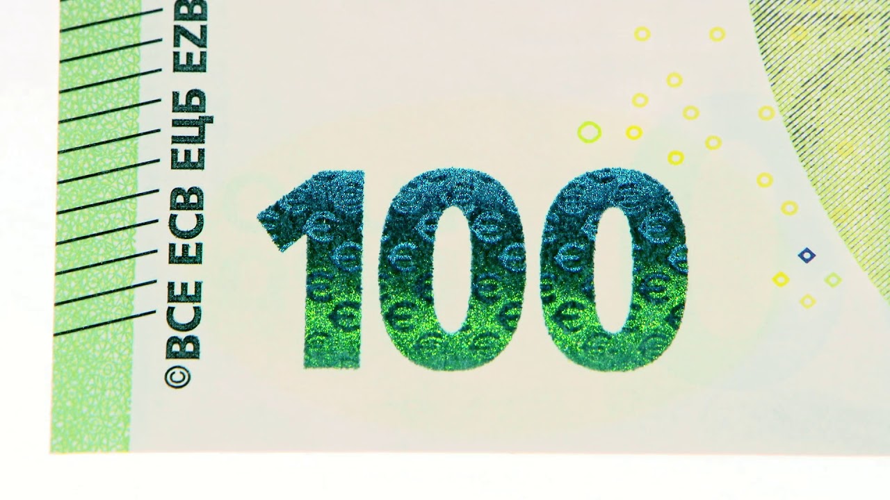 Medidas de seguridad del nuevo billete de 100€