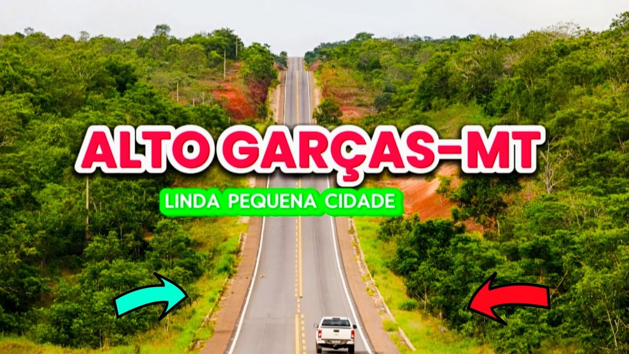 ALTO GARÇAS INTERIOR DO MATO GROSSO LINDA PEQUENA CIDADE.