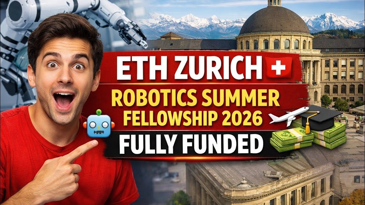 ETH Zurich Robotics Summer Fellowship 2026 🇨🇭 | Fully Funded | Complete Process