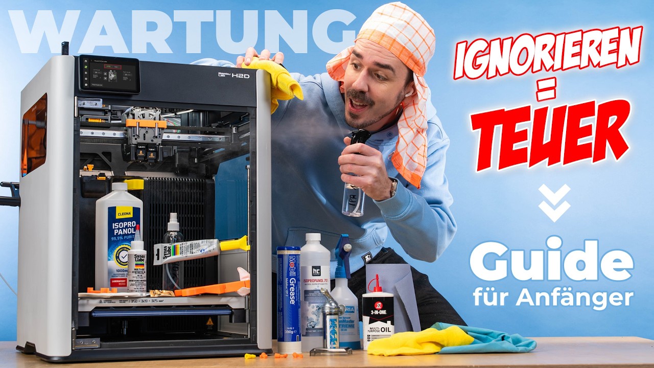 Bambu Lab H2D, H2C & H2S Wartung | So hält dein 3D-Drucker ewig! (Guide 2026)