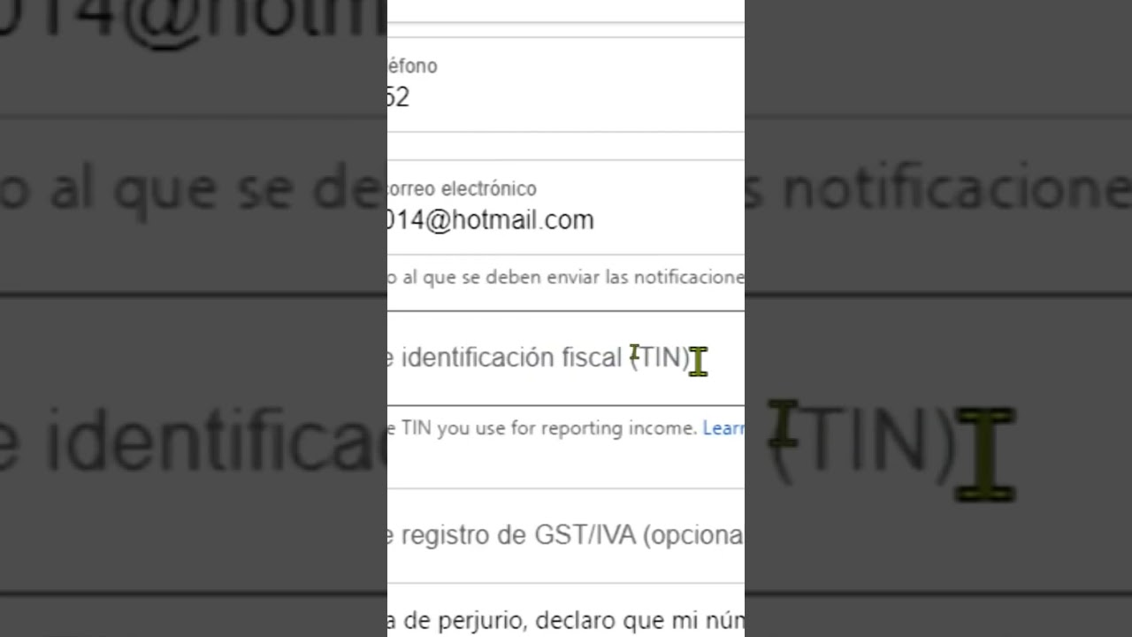 Cual es el n&uacute;mero de Identificaci&oacute;n fiscal