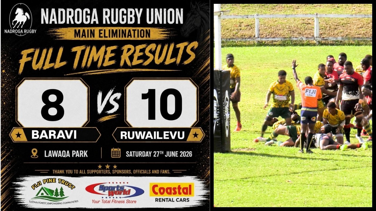 Ruwailevu v Baravi - 27th June 2026 - Nadroga Rugby #rugby