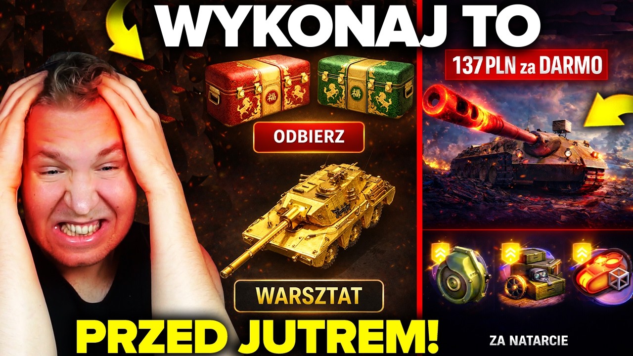 ZRÓB TO PRZED JUTREM! ODBIERZ PACZKI, WYPOSAŻENIE, WARSZTAT, NATARCIE i CZOŁGI za ZŁOTO!