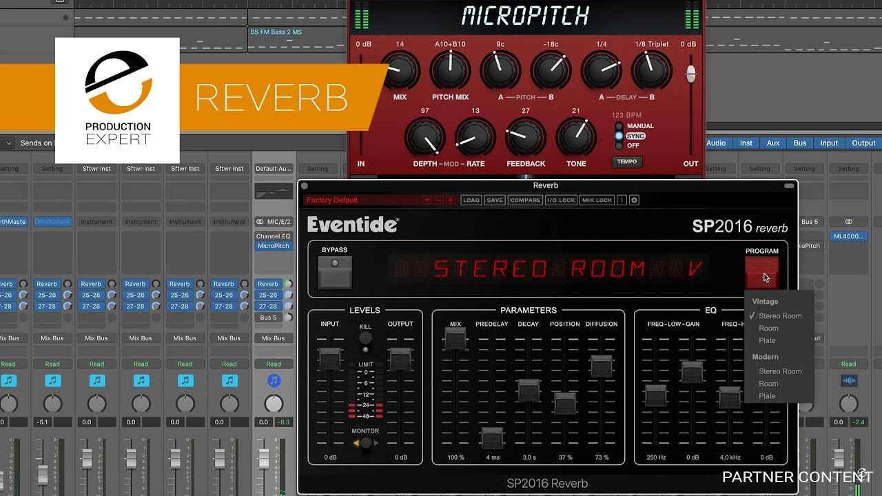 Eventide SP2016 Reverb — Тест