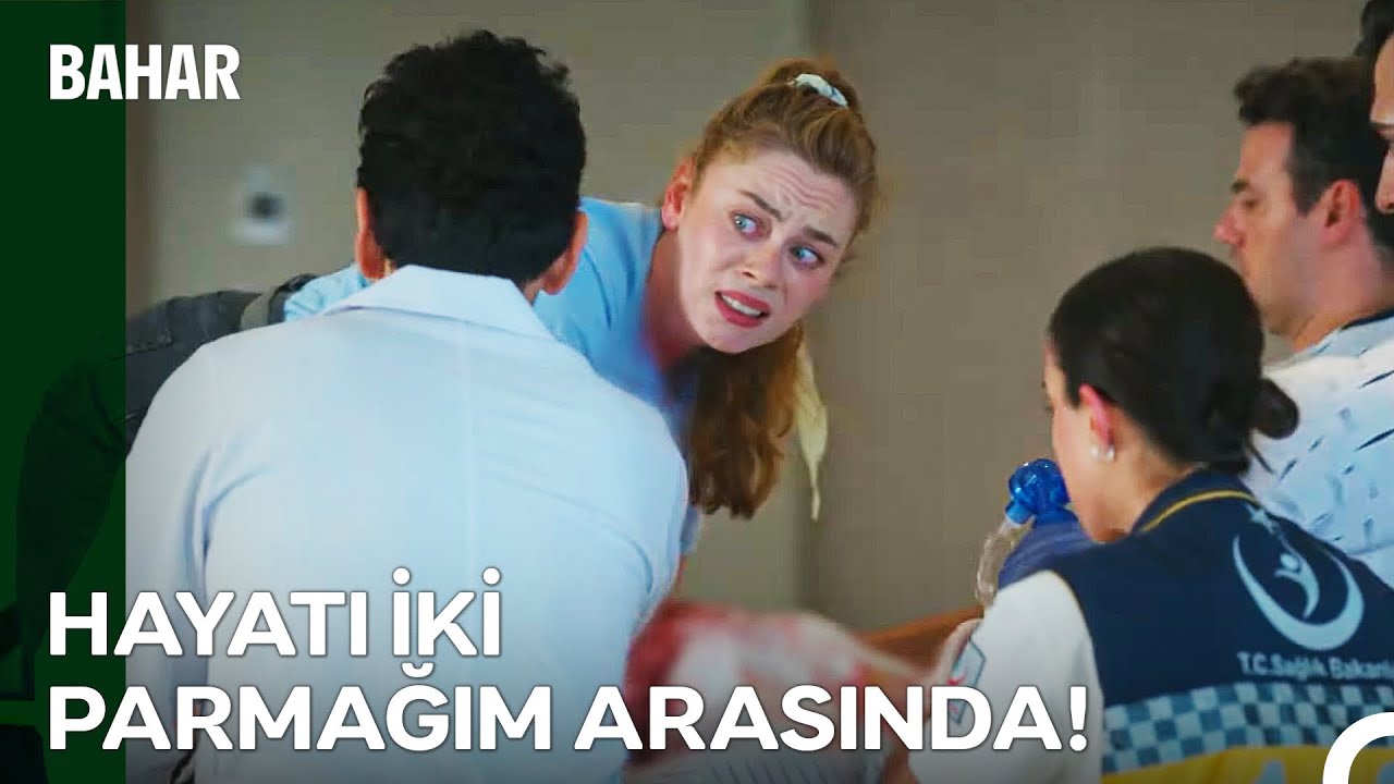Bahar, Kahramanca Yaralıya Müdahale Etti - Bahar 49. Bölüm