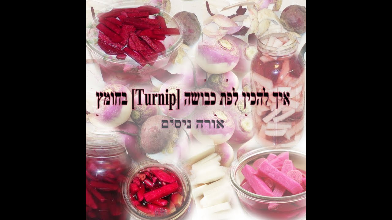 איך להכין לפת כבושה בחומץ-המטבח של אורה