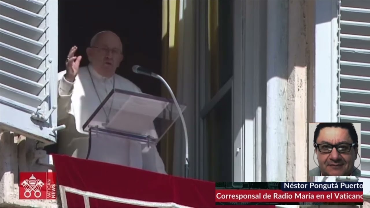 Papa Francisco reaparece en el angelus y reitera su llamado por la paz informe Nestor Ponguta