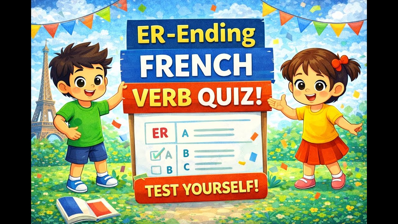 French ER Verb Quiz 🇫🇷 | French Quiz | French Paathshala ! Practice French