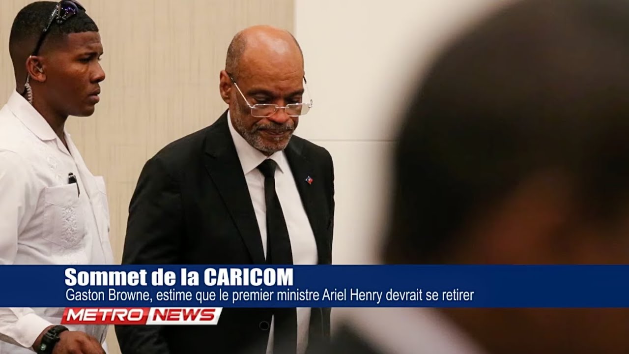 Réunion au Sommet de la CARICOM : Gaston Browne suggère le retrait du Premier Ministre Ariel Henry