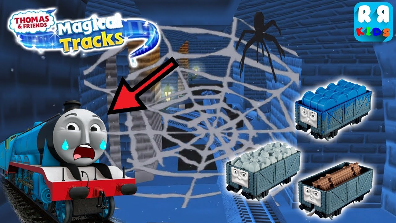 Gordon and Troublesome trucks Trapped in Haunted Castle - Thomas and Friends: Magical Tracks