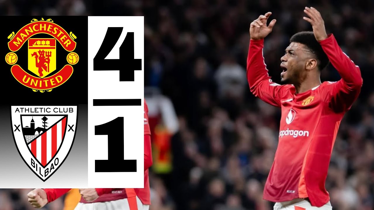 🔴 Manchester united vs athletic bilbao 4-1 | Highlights | ATH bilbao vs Man United | Europa League