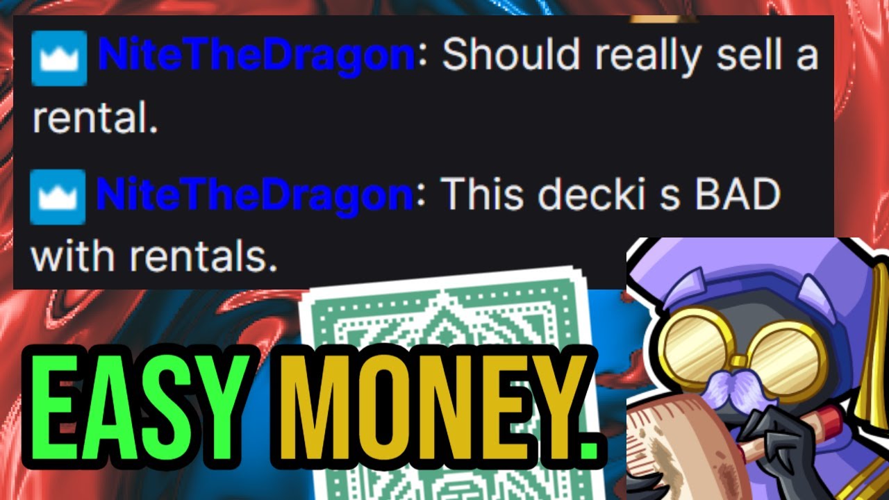 Rentals are less punishing on the Green Deck (Gold Stake Lessons)