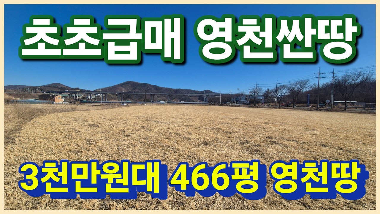 영천시 북안면 3천만원대 466평 초초급매 법원경매 진행중인 영천싼땅 영천토지 서둘러 가져가세요