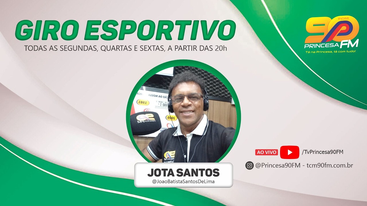 AO VIVO -  GIRO ESPORIVO - Jota  Santos