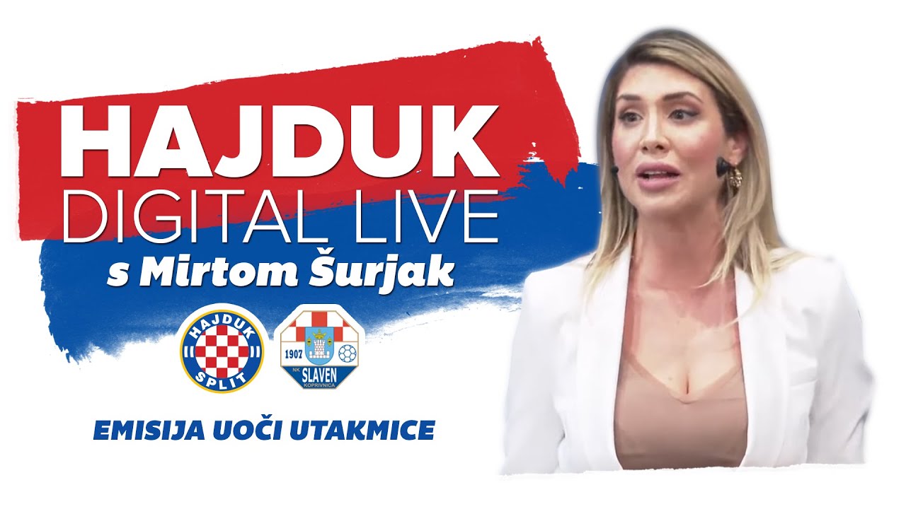 [HAJDUK DIGITAL LIVE] Emisija uoči utakmice Hajduk - Slaven Belupo