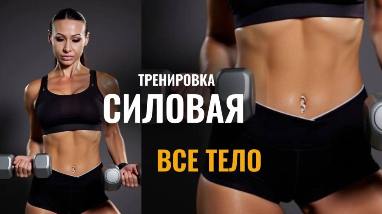 Силовая Тренировка С Гантелями ДОМА Для ЖЕНЩИН