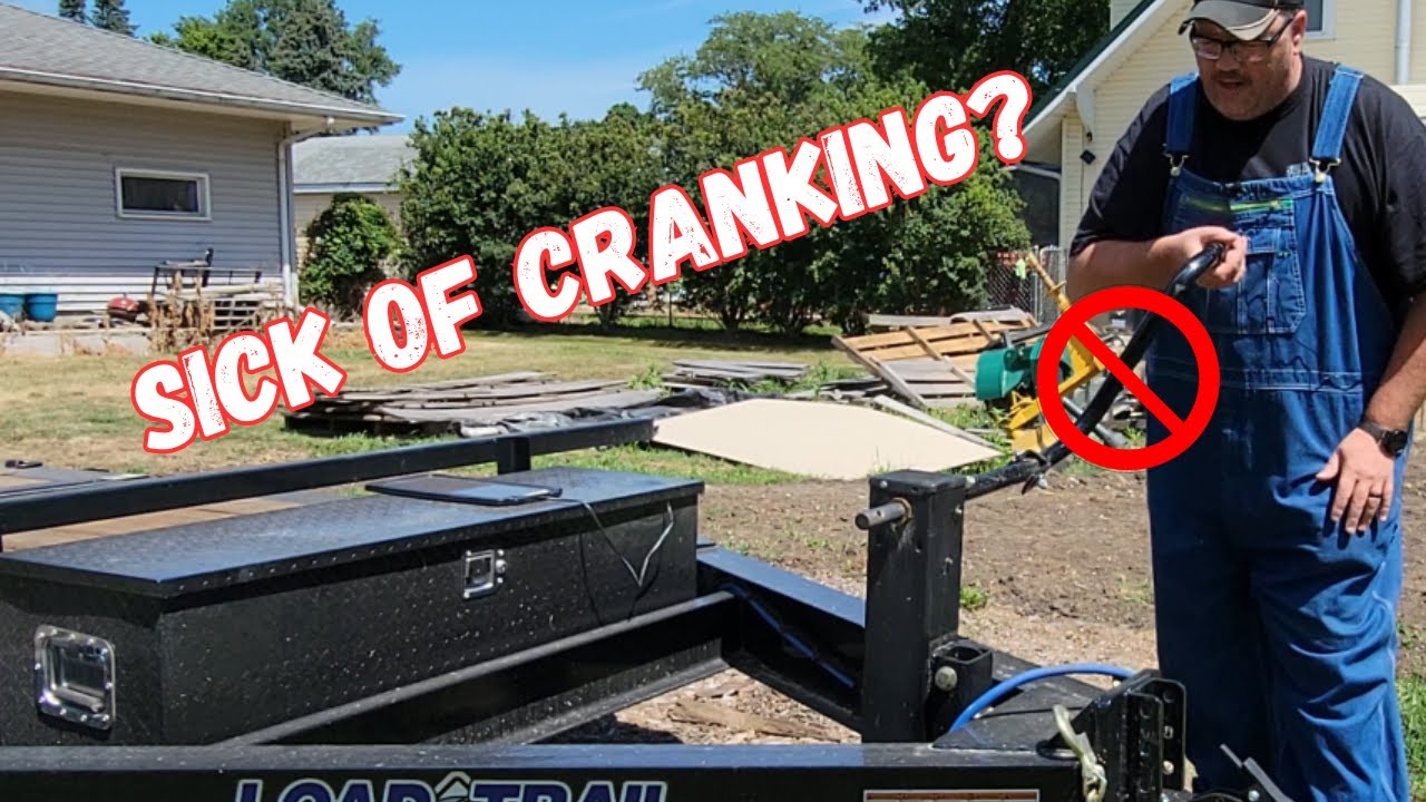 Sick and Tired of cranking your trailer jack?  Here is an INEXPENSIVE fix to solve that problem