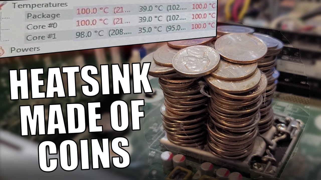 Can you GAME on a HEATSINK MADE OF COINS?