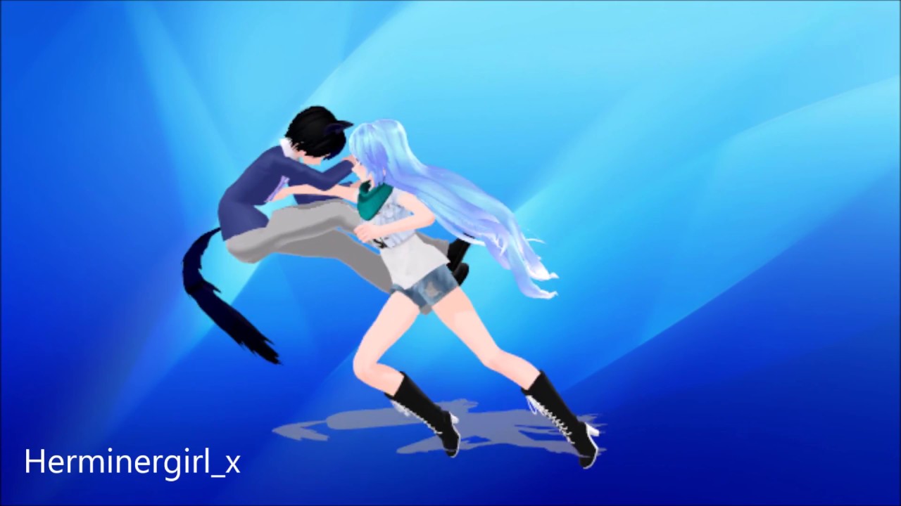 MMD - Ein vs Kasey - Fight {Aphmau} [Request]
