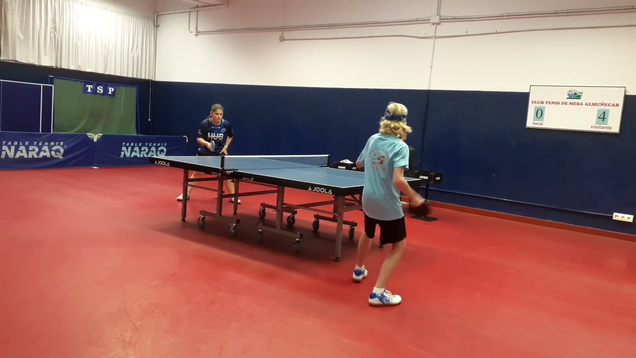 LA 3a 010326 ROCIO LOPEZ vs EIVING SJOBERG  Tenis de Mesa Almuñecar GRANADA - CR Hub Place