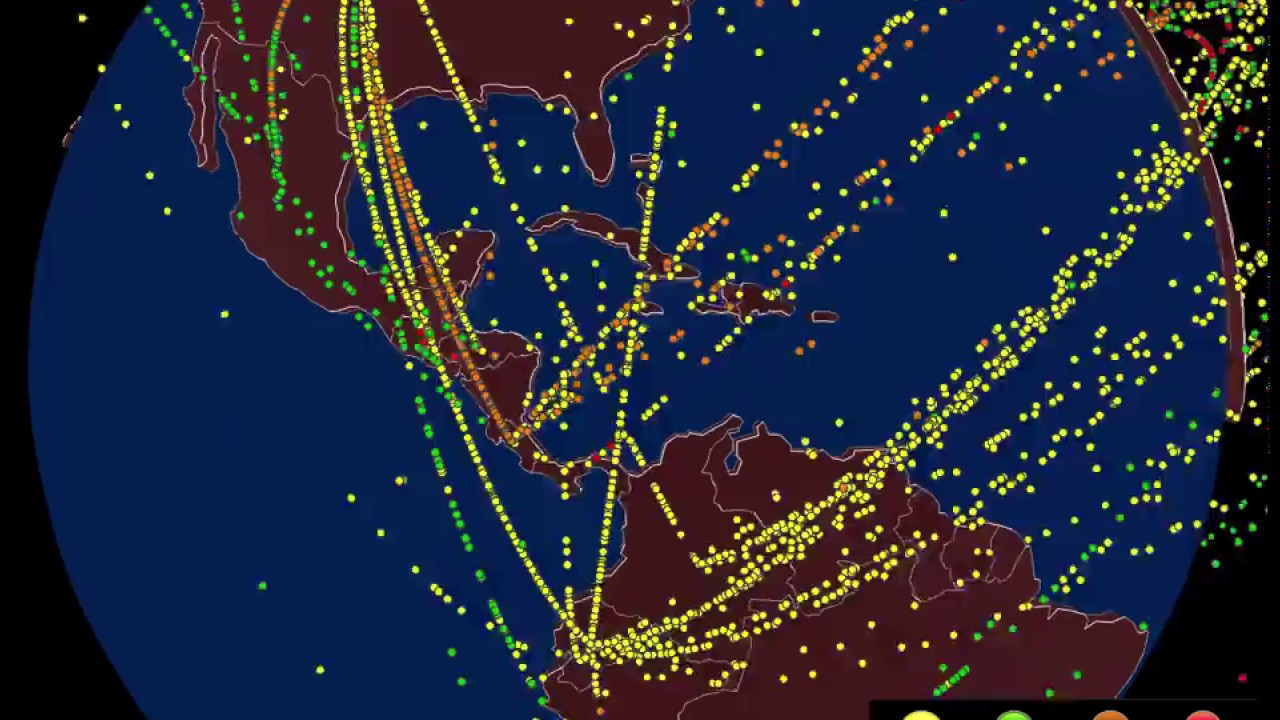 Global trade flows of tropical fruit