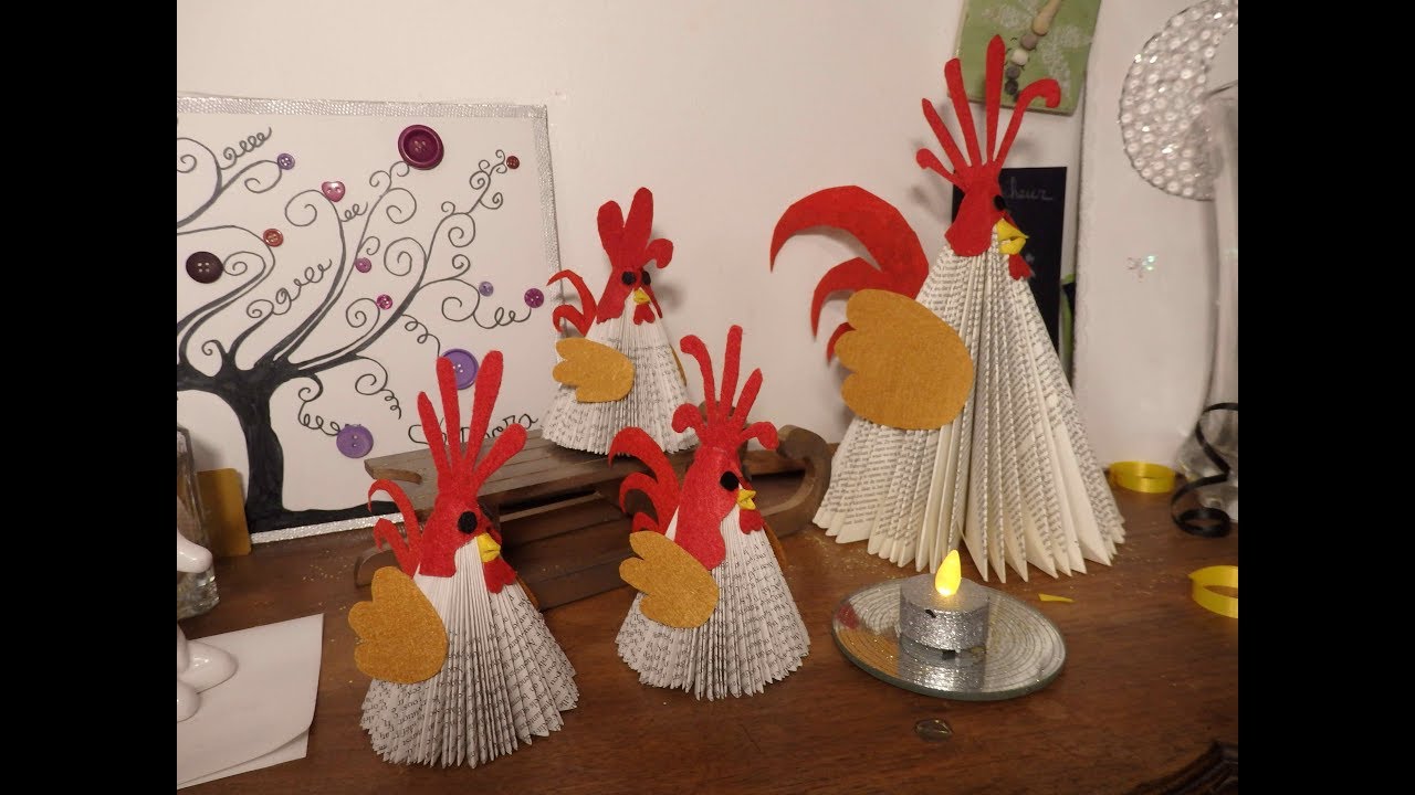 @  Poule de Pâques    @  Pliage de livres