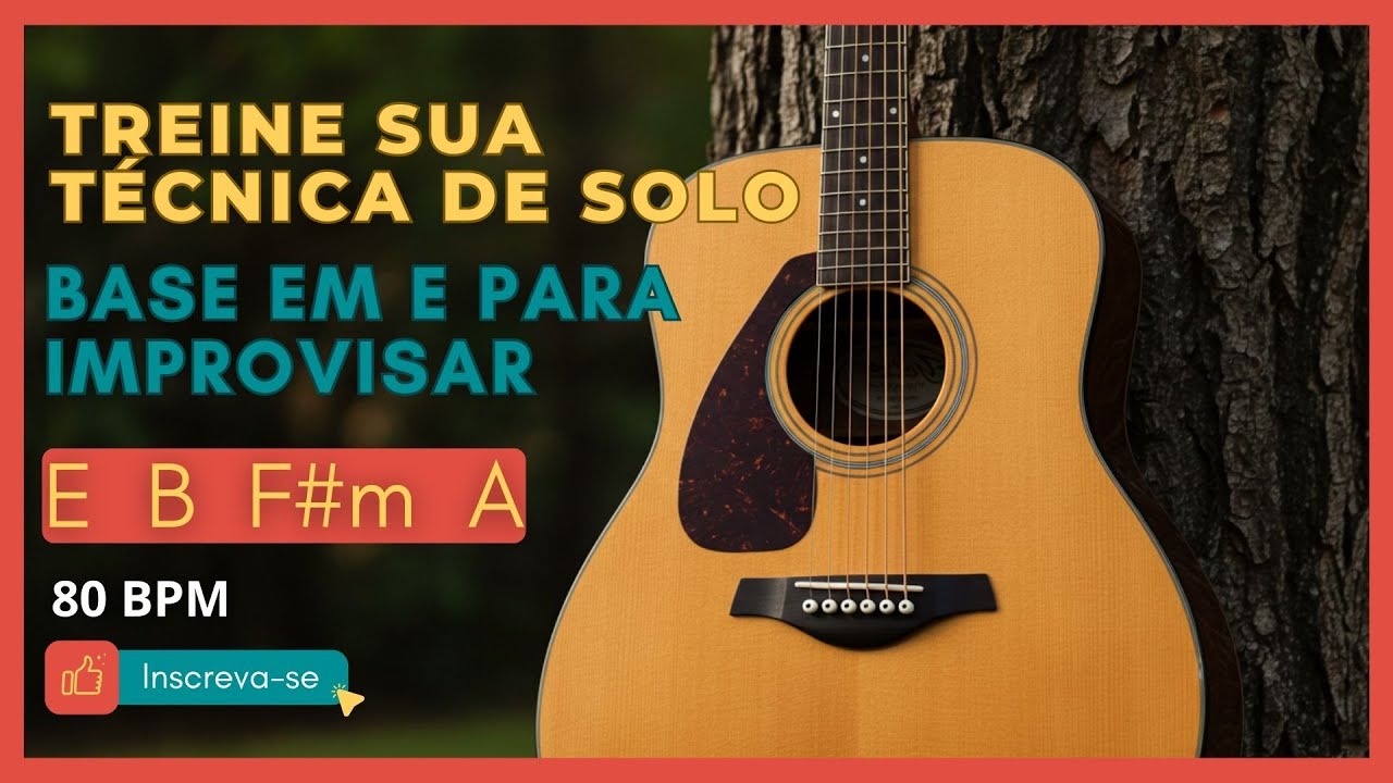 🎸 Backing Track em E – Improvisação para Guitarra & Violão