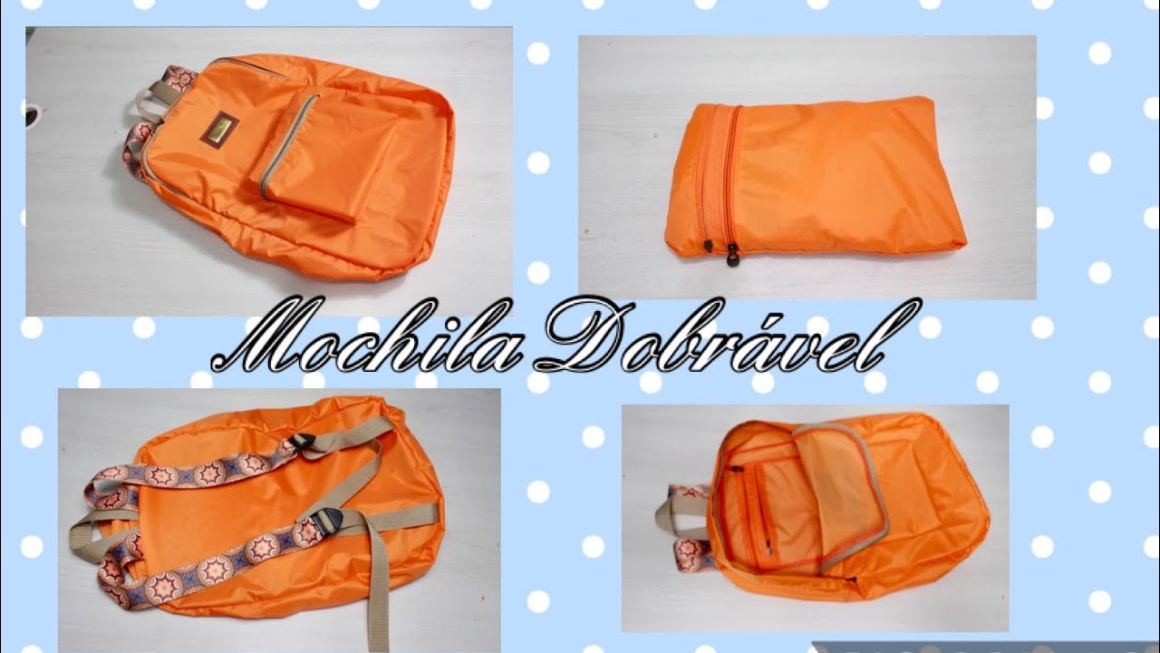 COMO FAZER UMA MOCHILA DOBRÁVEL