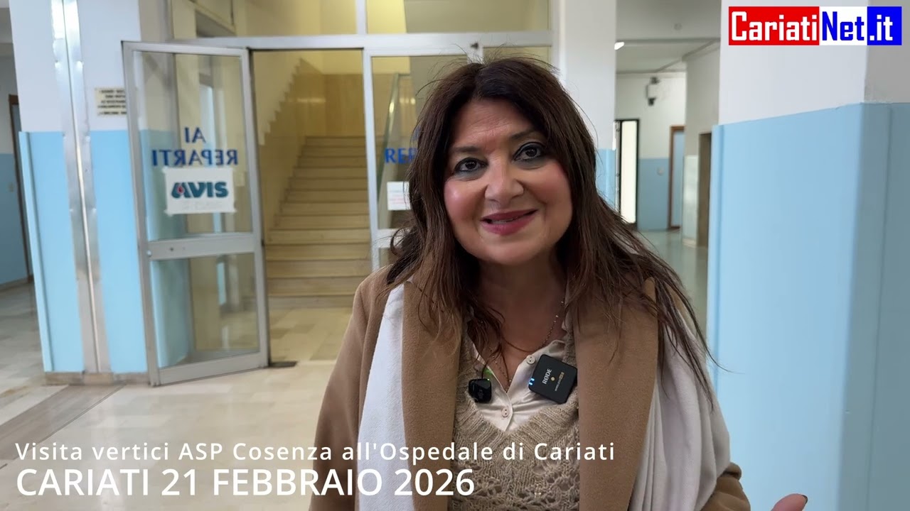 APERTURA REPARTO DI MEDICINA A CARIATI. LE DICHIARAZIONI DEL COMMISSARIO STRAORDINARIO ASP COSENZA.