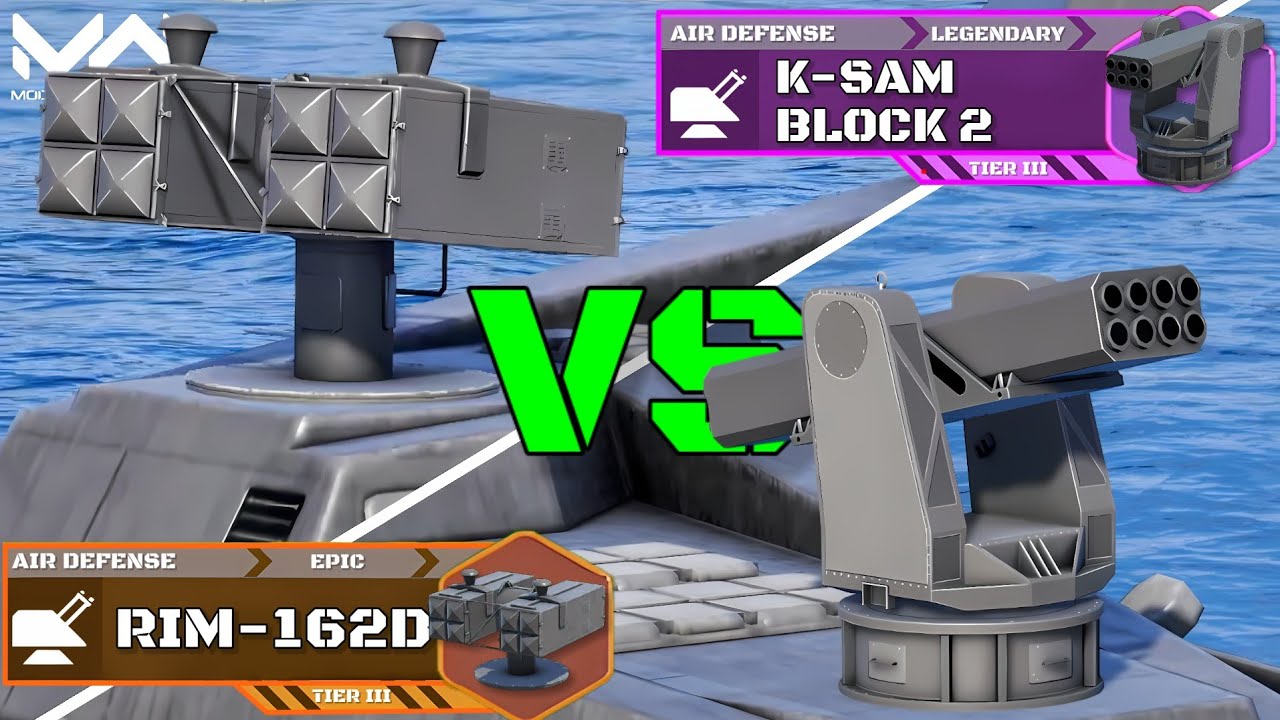 K-Sam Block 2 VS RIM-162D | Air Defense Comparison | Modern Warships