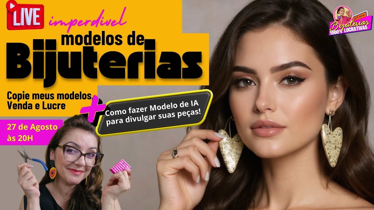 Live 3 - Aquecimento da Semana da Produção de Bijuterias Exclusivas e 1000% Lucrativas