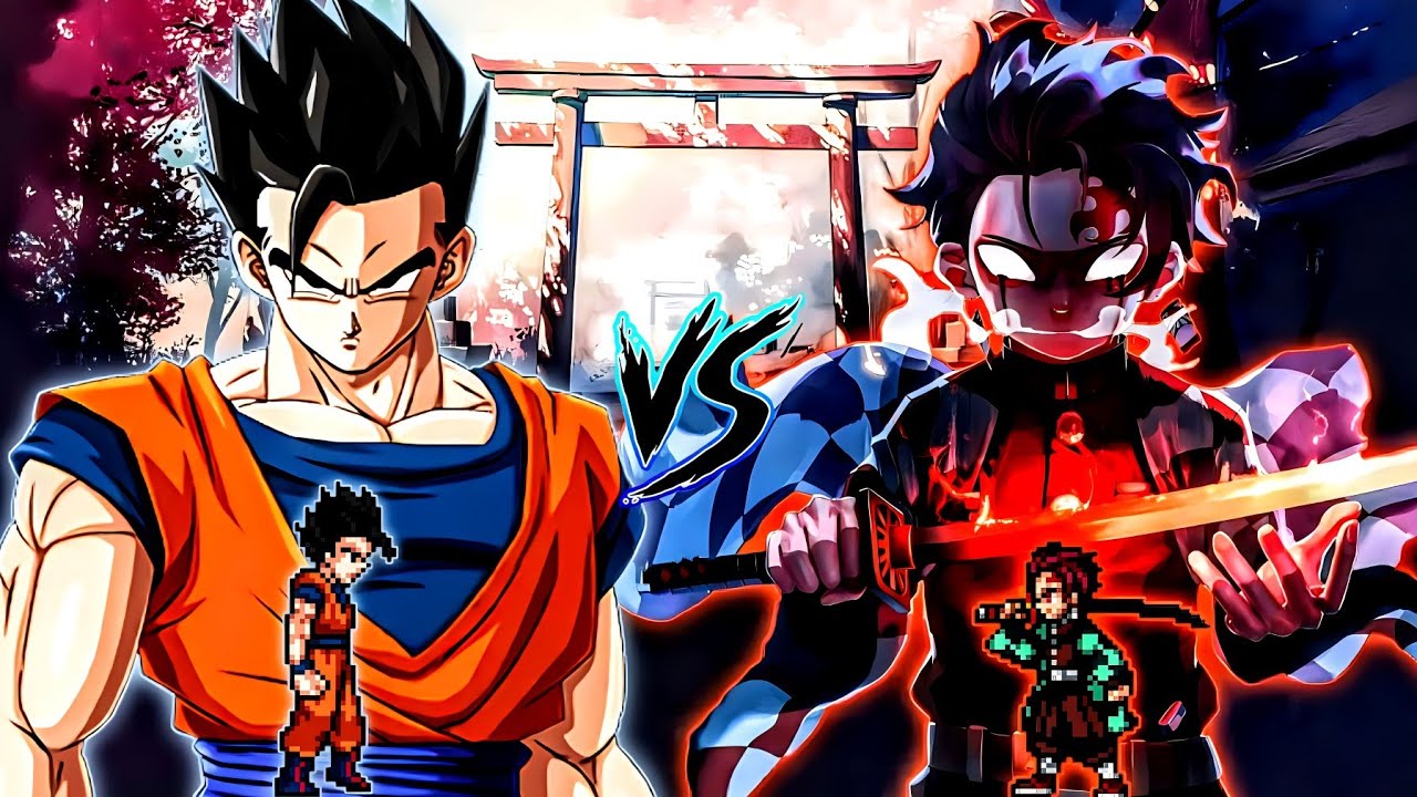 Mystic Gohan TP OP (New) VS Tanjiro Chaos OP in Jump Force Mugen
