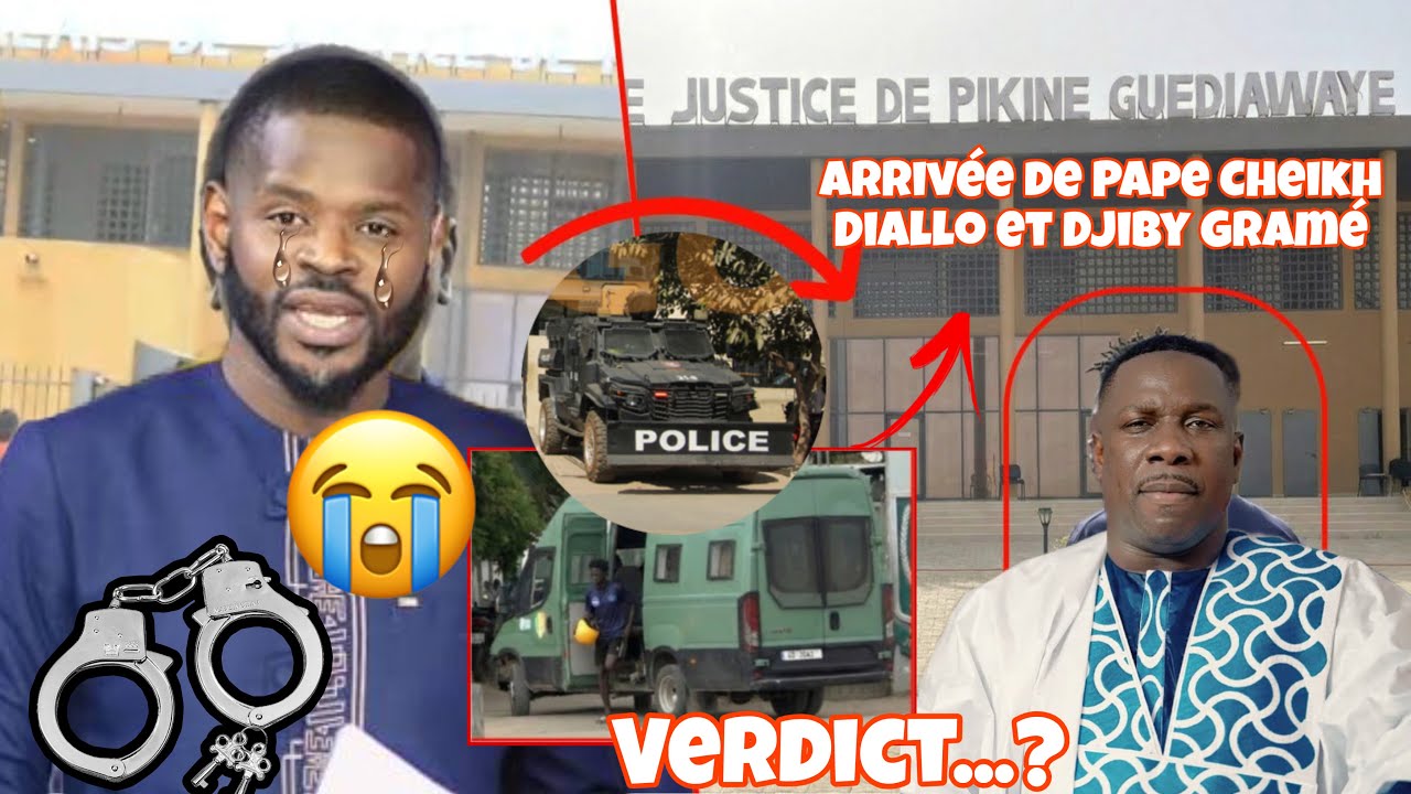 🛑Procès Pape Cheikh Diallo,Arrivée des deux…Verdict? Regardez l’ambiance qui règne au turbinal de…