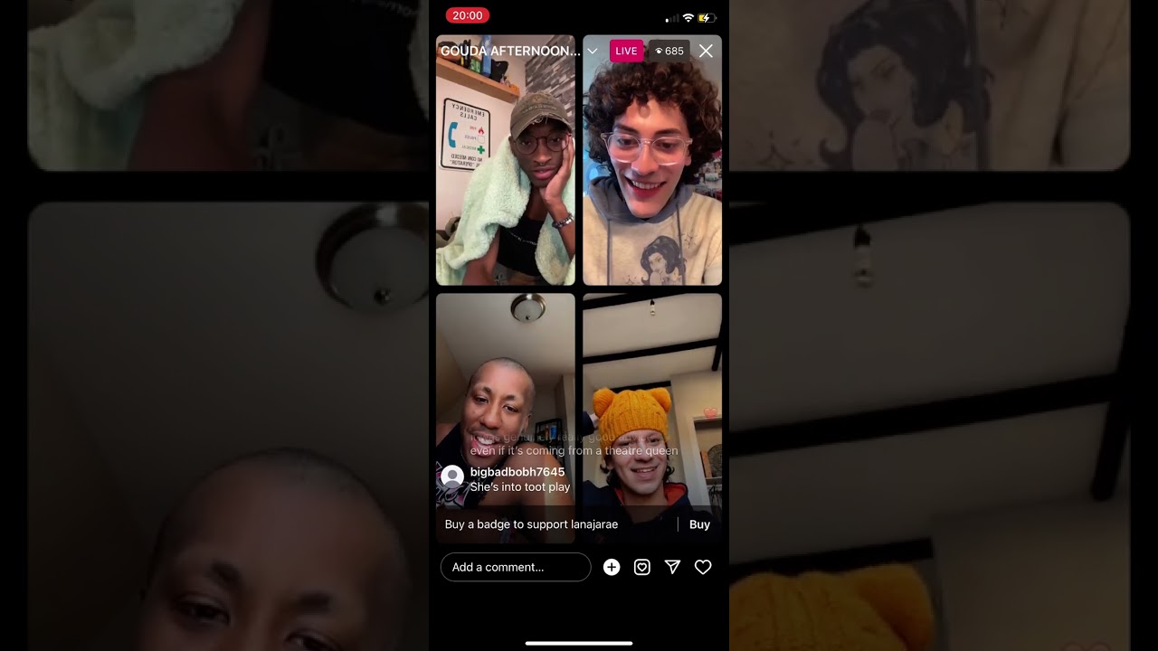 Lanajarae, Kori king, Jewels sparkles and Suzie Toot from RPDR season 17 live stream.