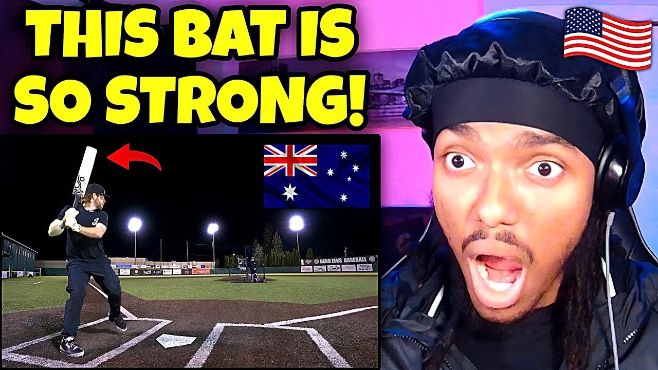 AMERICAN REACTS to CRICKET bat vs BASEBALL bat | BIG Difference!