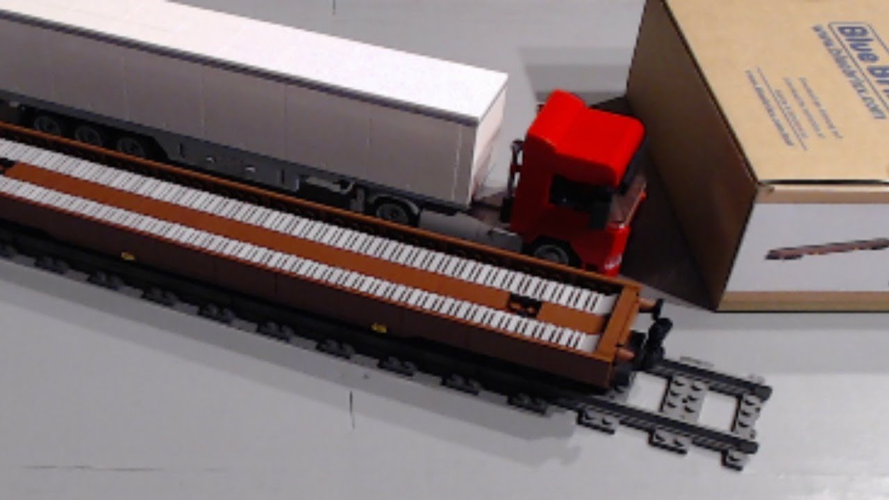 BlueBrixx 102631 Niederflurwagen/Rollende Landstraße versagt genau wie bei der Bahn !