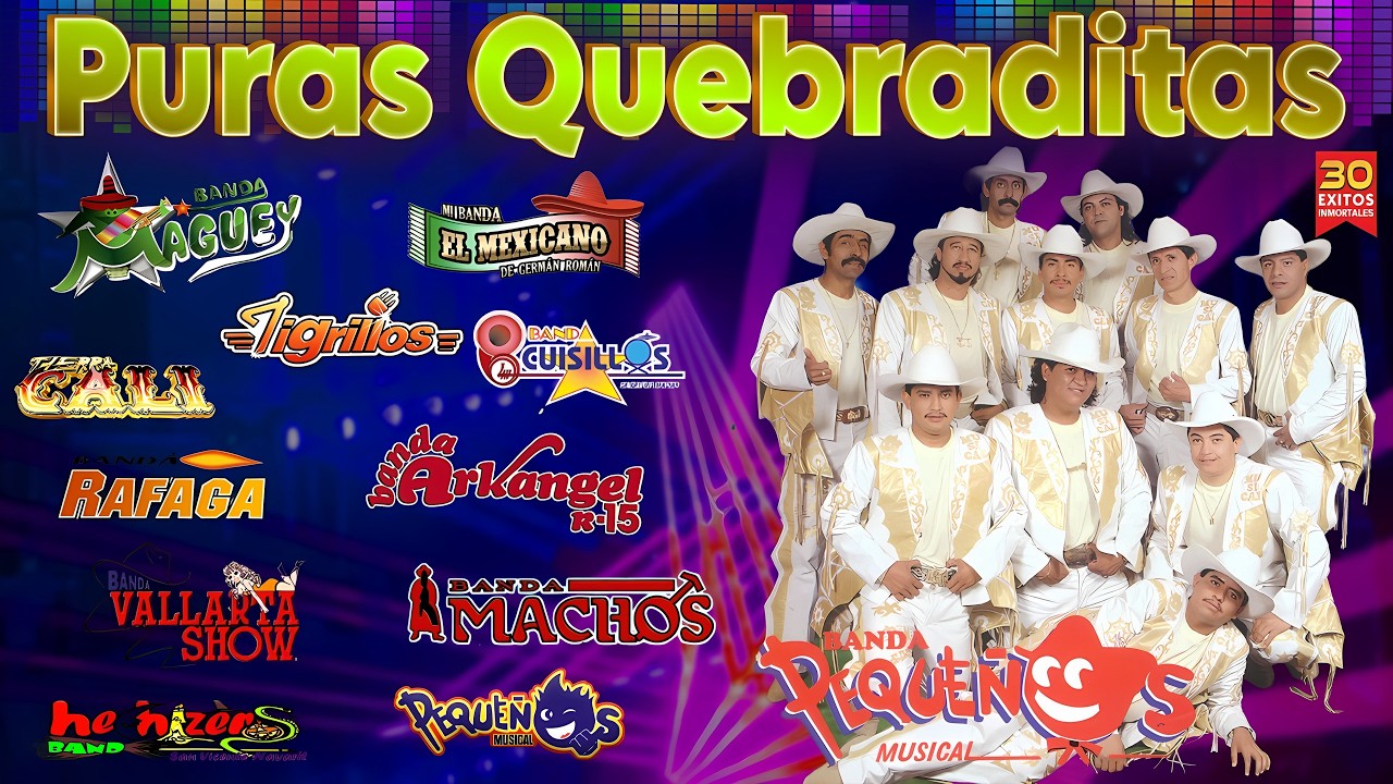 Quebraditas 90s Para Bailar 💃 Mi Banda El Mexicano, Peque&ntilde;os Musical, Cuisillos, Ark&aacute;ngel R-15 y M&aacute;s