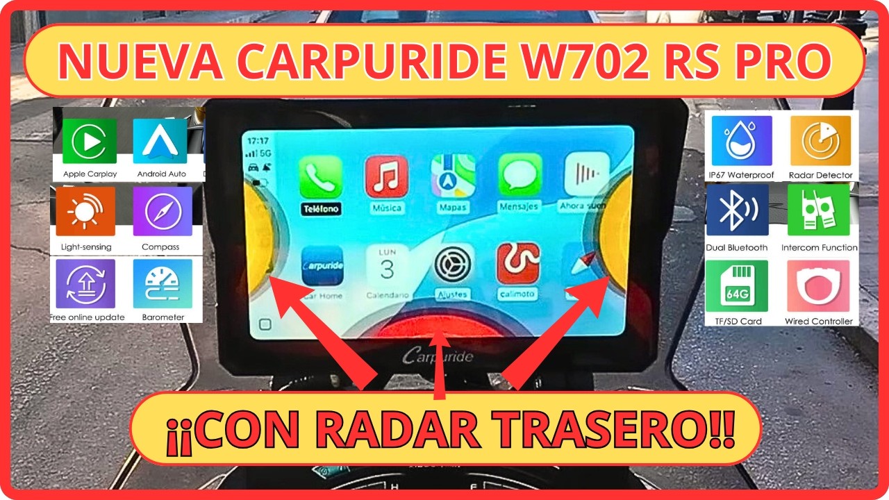 CARPURIDE 702 RS PRO - ¡¡CON RADAR TRASERO!!
