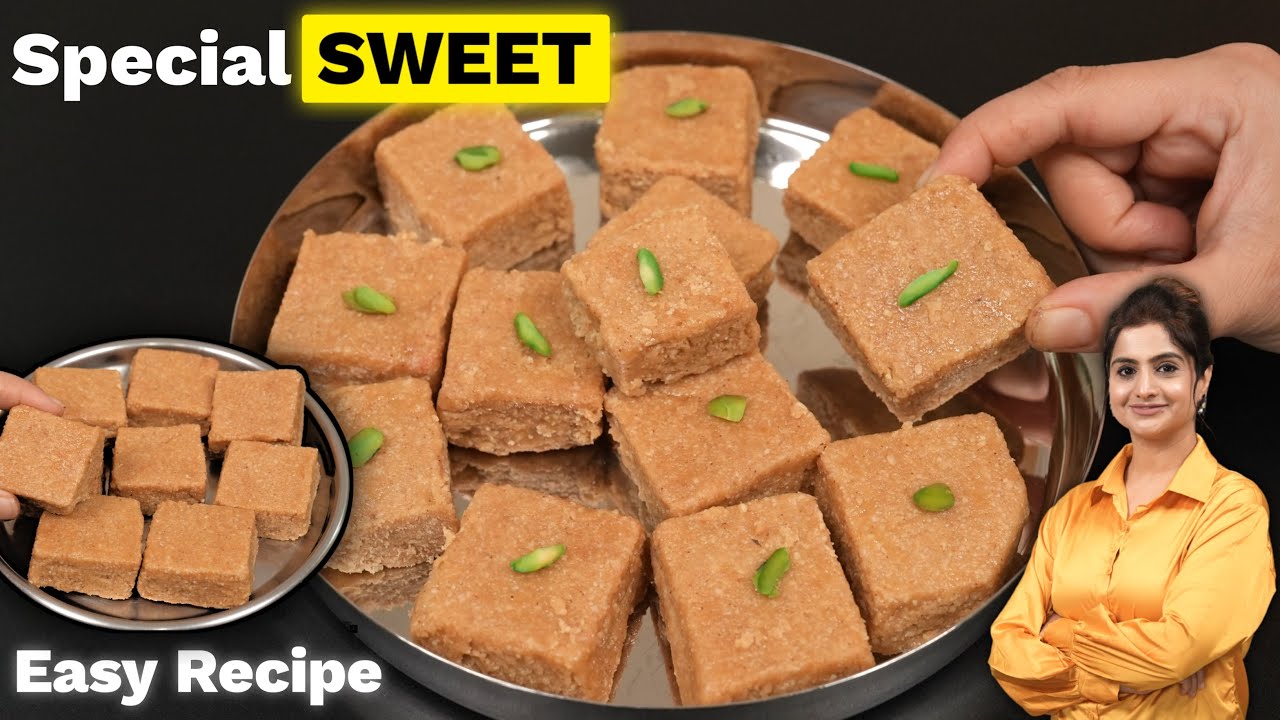 Dessert Made With Sesame Seeds and Peanuts - Peanut Til Ki Barfi | Kanak's Kitchen