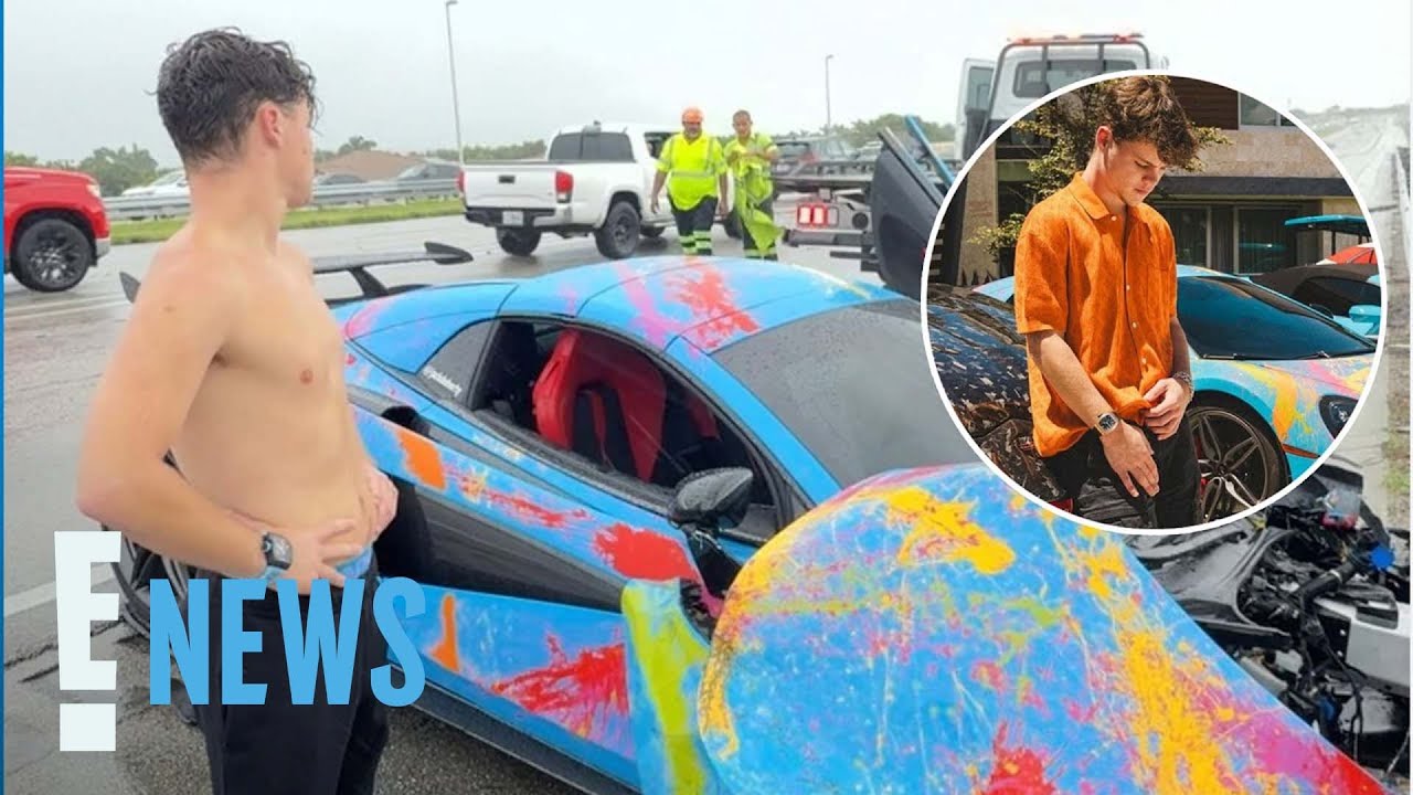 YouTube Star Jack Doherty CRASHES $200,000 Sports Car While Livestreaming | E! News