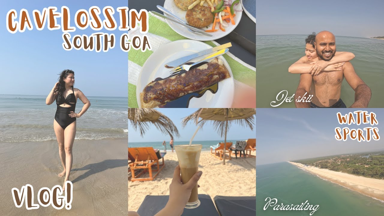 Water Sports Activities 🏄🏖️🪂 at Cavelossim Beach, South Goa.. Parasailing, Jet skiing, Banana ride😍
