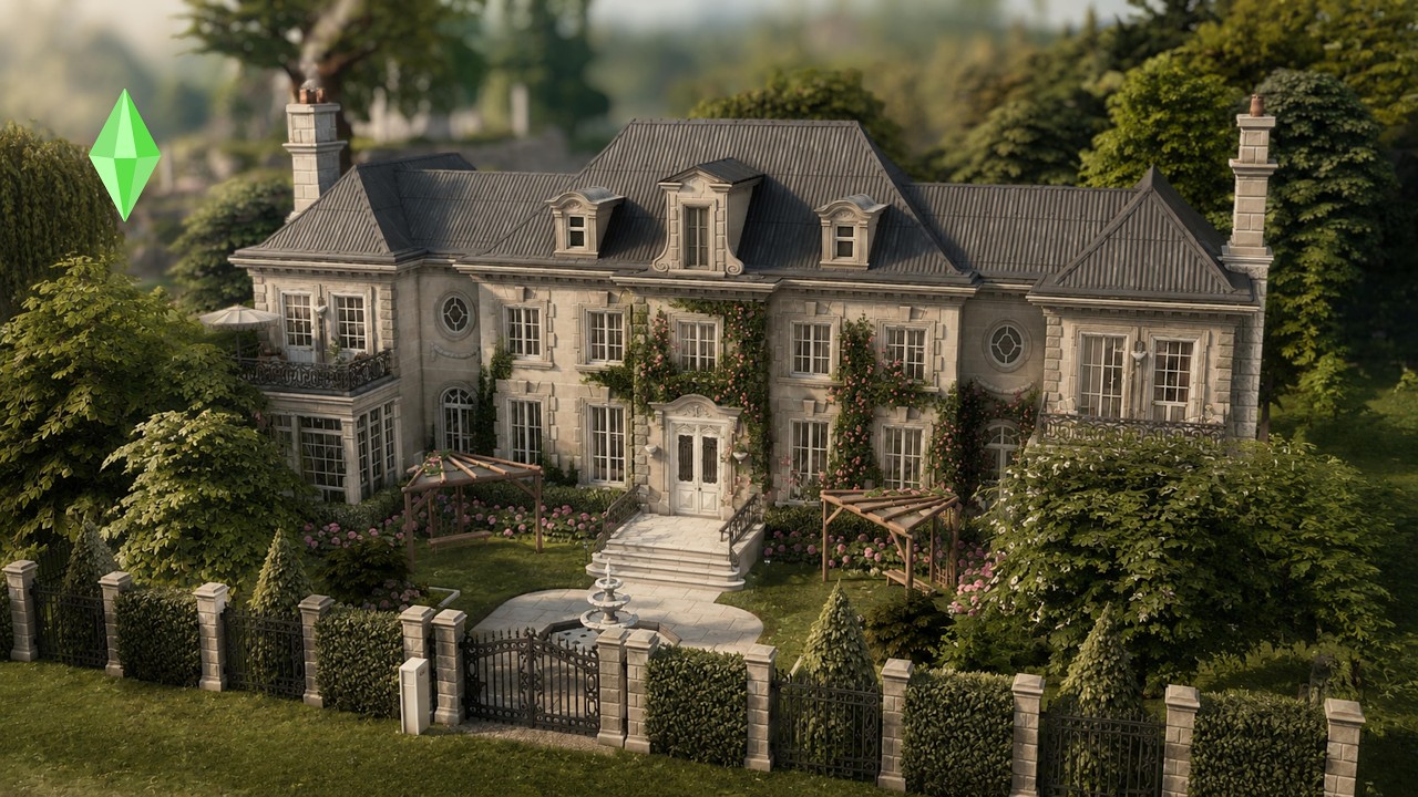 Grand Ch&acirc;teau | Скоростное строительство в The Sims 4 | Роскошное французское поместье